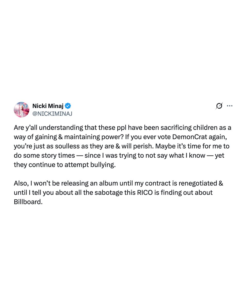 XXL's tweet image. Nicki Minaj posts two old photos of Jay-Z with Aaliyah and another with Beyoncé while pointing out their stark age differences at the time the images were allegedly taken. 

In the photos, Jay is listed as 26 while Aaliyah is 15 in 1996. The photo with Bey has her as 16 while Hov…