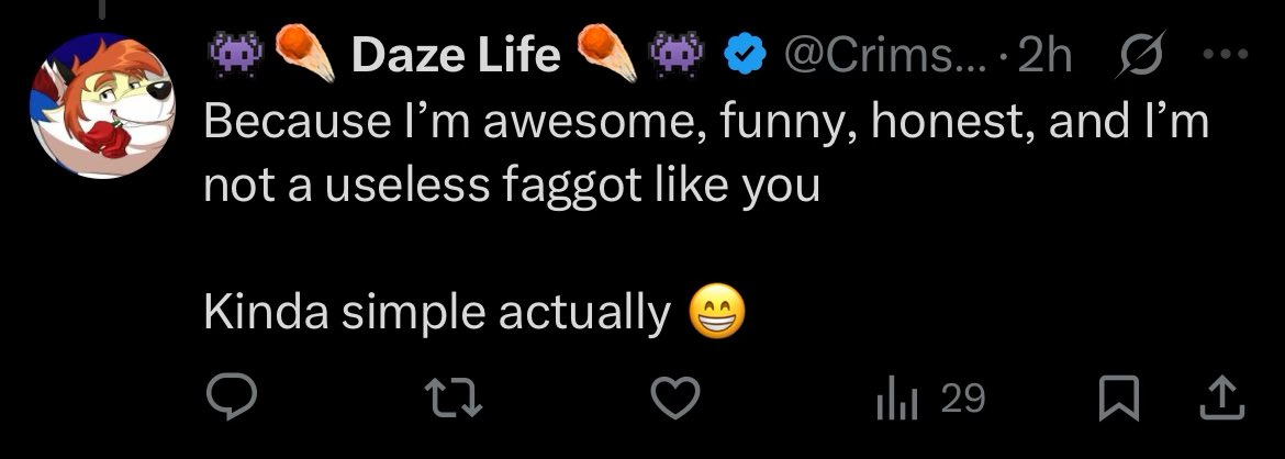 bloonfox's tweet image. To anyone that follows him

This is how he behaves when criticized