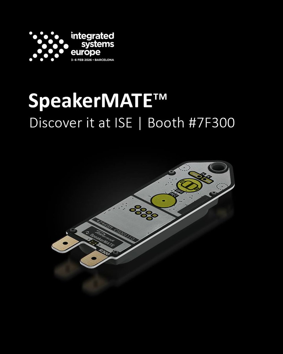 Powersoft_Japan's tweet photo. ⏳開催間近。
ISE 2026で新製品SpeakerMATE™をご紹介!
Powersoftの新しいテクノロジーを体感してください。
チケットはまだお持ちでない方へ
無料パスはこちらから入手
https://t.co/BWSwdoN2mf...
#Powersoft #ISE2026 #SpeakerMATE https://t.co/vKBEjPdnKA