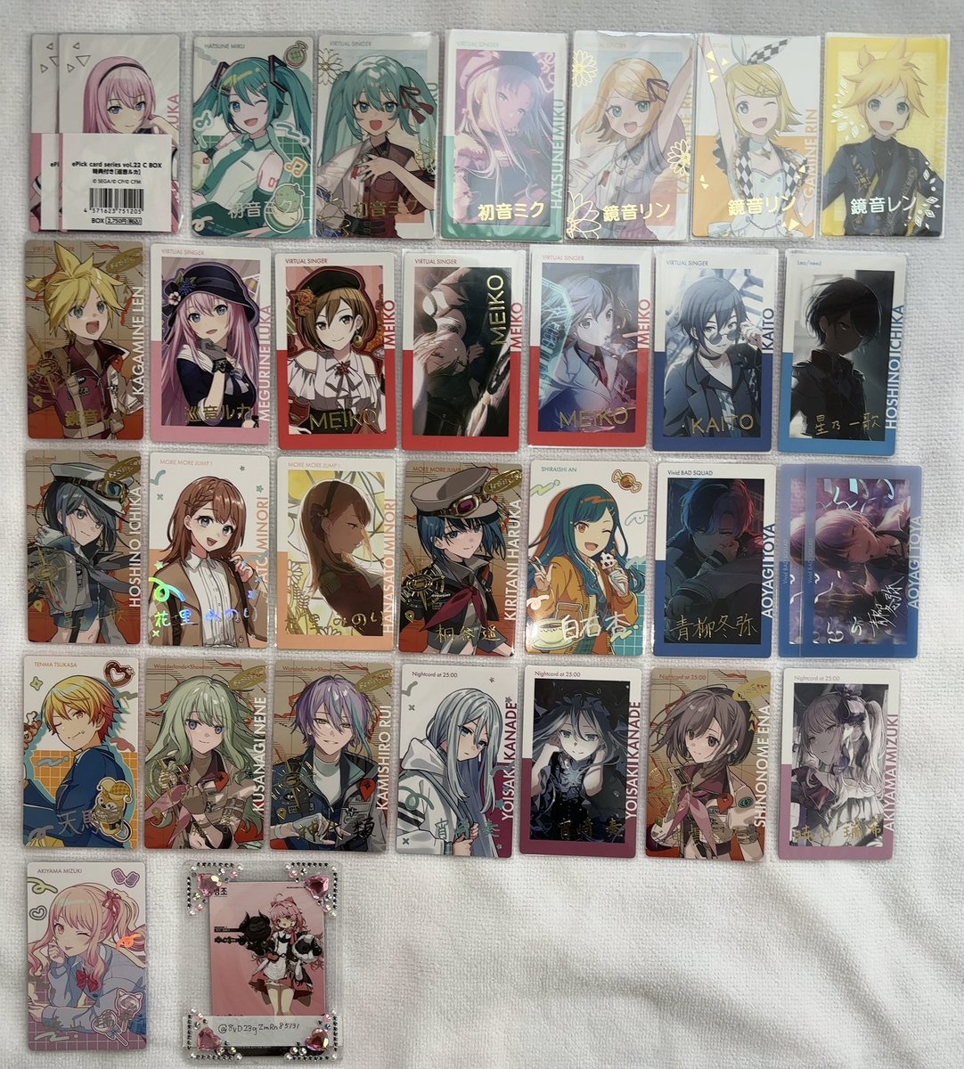 プロセカ 交換 譲渡 エピカ 箔押し グリカ グリッター缶バッジ