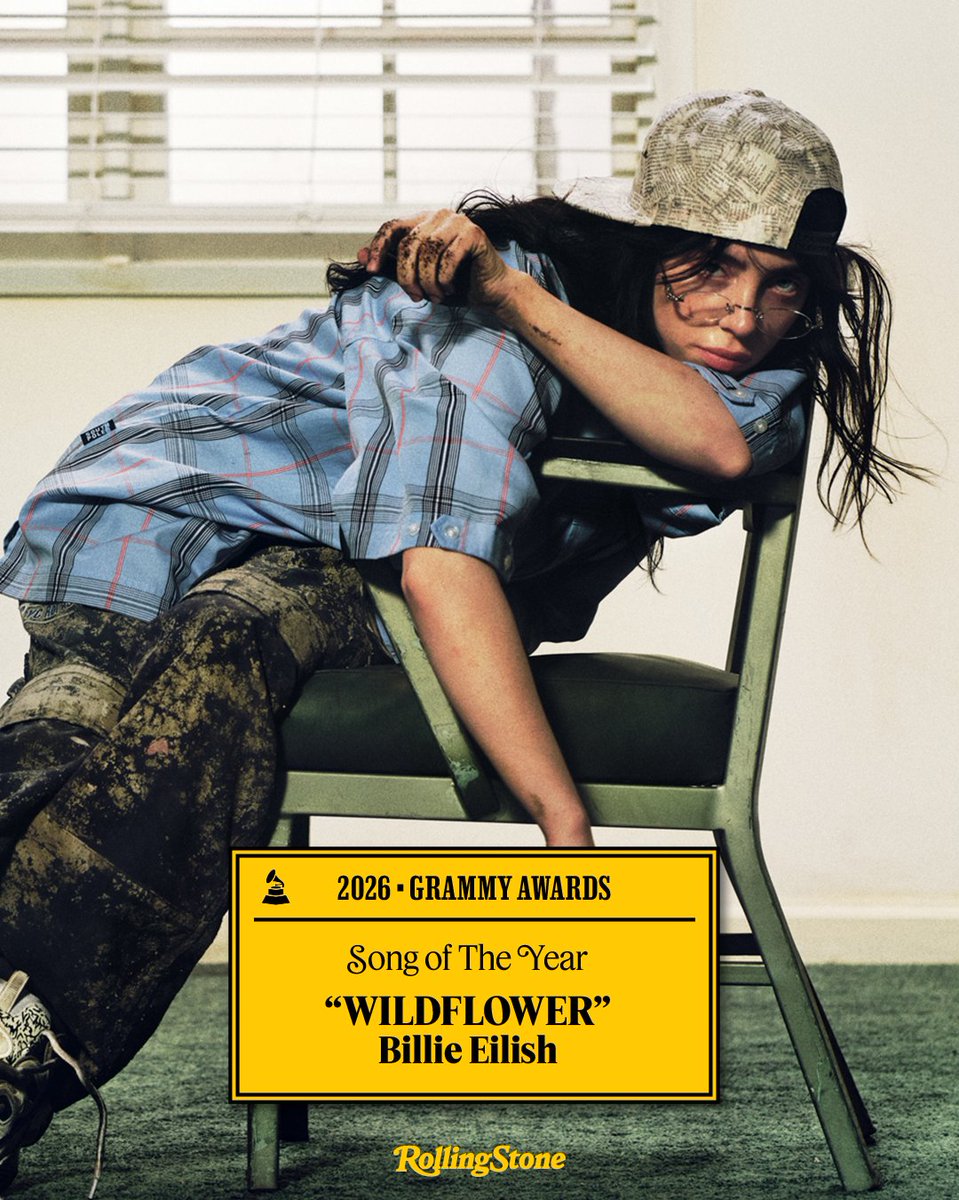 BILLIE EILISH'S "WILDFLOWER" IS SONG OF THE YEAR 🏆

#GRAMMYs