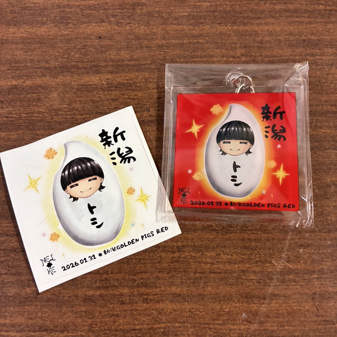 NELKE RIRIKO バースデーポストカード&ステッカー NELKE #RIRIKO