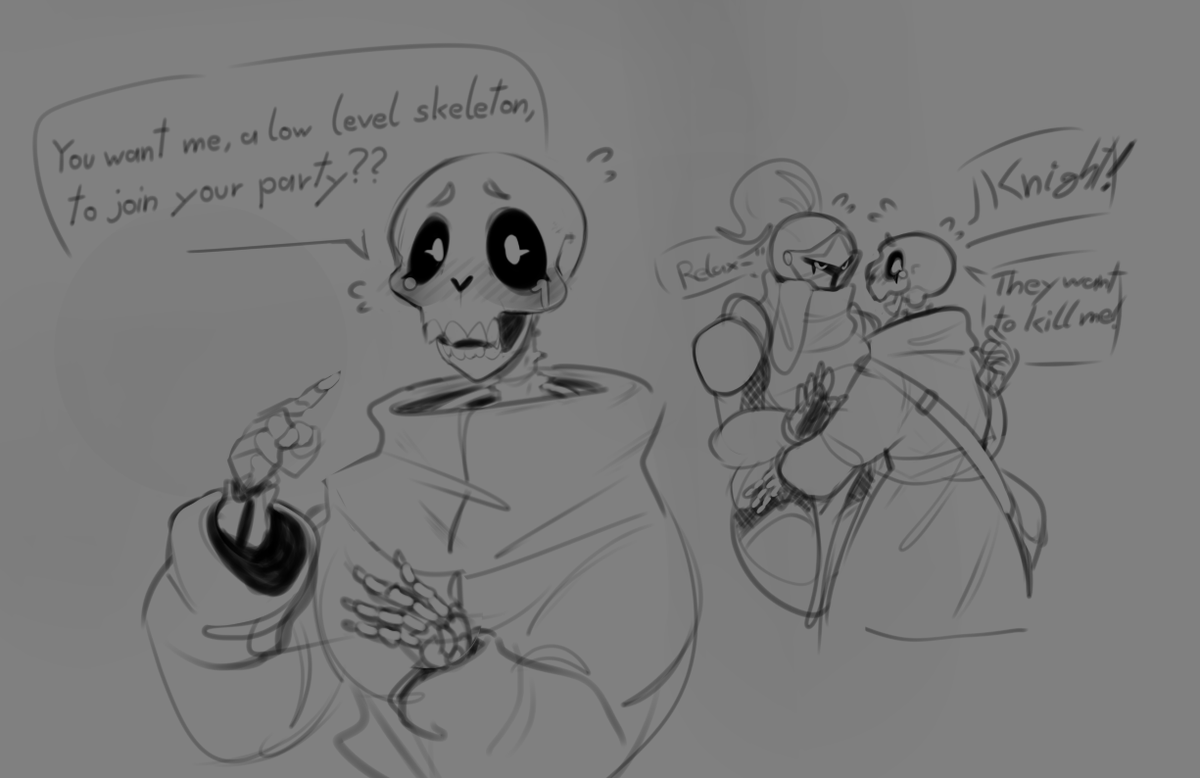 Skeleton Mage and Knight