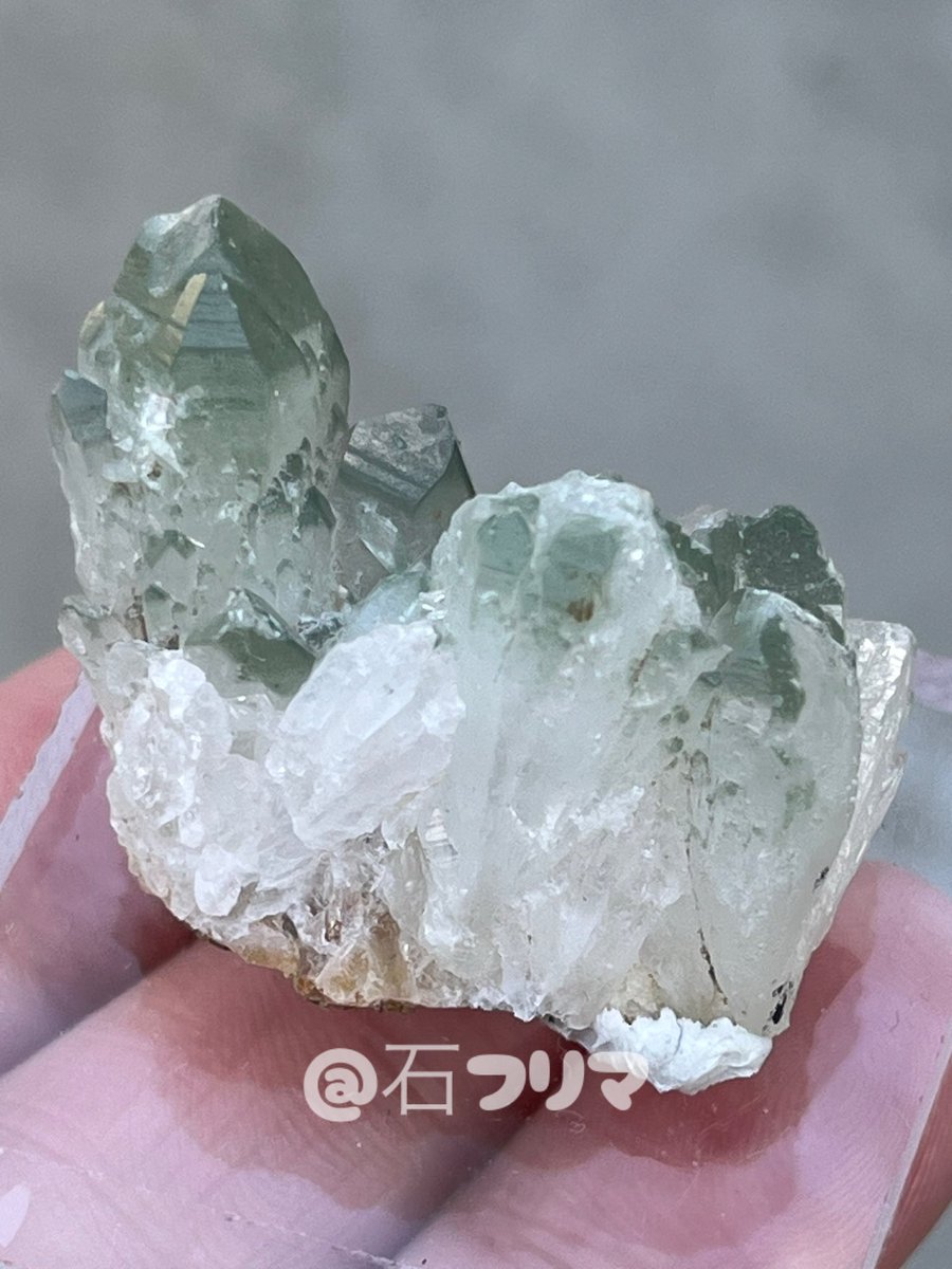 荒川鉱山 緑水晶クラスター 採集禁止になっちゃったので形のいいものは