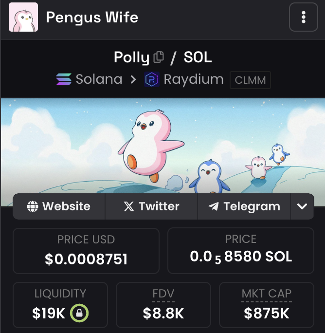$POLLY is now accurately reflecting its circulating market cap across both Solana and Abstract.

This is the original $POLLY — please stay vigilant and watch out for scams and impostor projects.

SOL CA: 3JgHze5iM3ztccvgrnvVaCAjPVqWk4hMssyZXn2KJ5S2