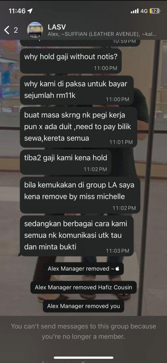 Kesian. Staff dah buat sale Kaw Kaw lepas tu kena tuduh mencuri. Gaji kena hold, kena buang kerja. pastu kena company suruh bayar RM 11,000 seorang. Kalau YB Menteri sebelum ni confirm dia akan tlg, yang sekarang ni macam tak yakin pulak dia akan tolong budak budak ni.