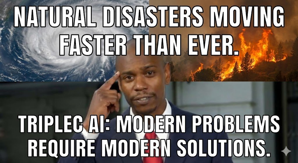 TripleC_AI's tweet photo. AI disaster responders saving lives with lightning-fast smarts! ⚡ 

TripleC's on-chain alerts empower heroes to act boldly and brilliantly. 

Together, we're unbreakable—ready to rescue? #AIDisasterDazzle #TripleC https://t.co/hWCOWZ0cxg