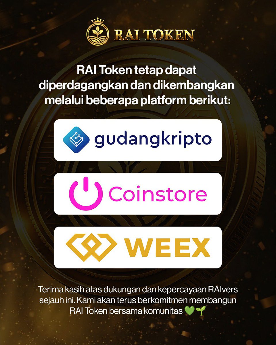 📣 Pengumuman

Mengikuti permintaan dari tim RAI, INDODAX sudah menghentikan perdagangan RAI hari ini tanggal 2 Februari dan menghapus (delist) aset tersebut pada 5 Februari 2026 pukul 14.00 WIB. Harap membatalkan semua pesanan yang masih tertunda. 

🚨 Kami sarankan anda untuk