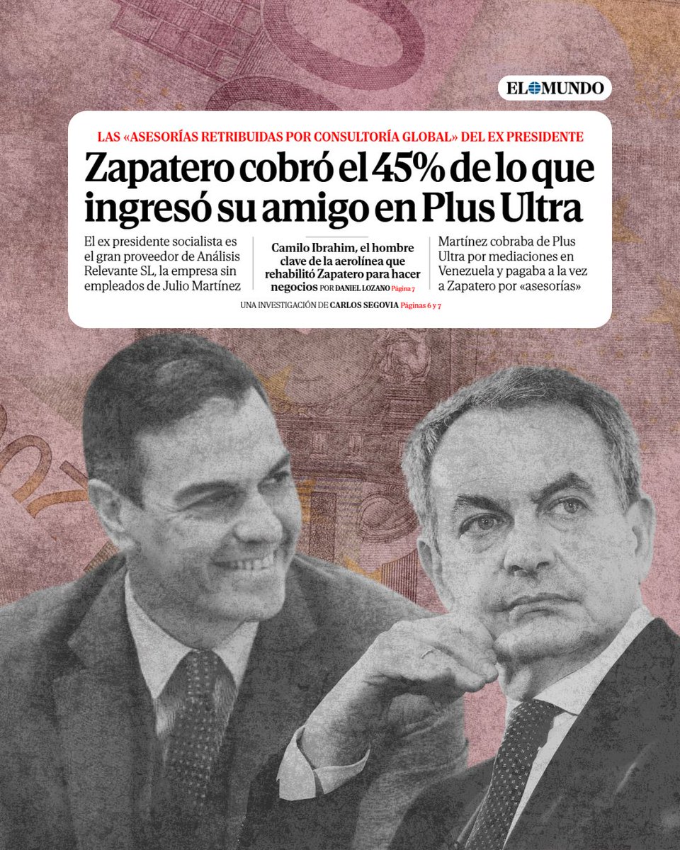 El Gobierno de Sánchez le dio 53 millones a Plus Ultra.

¿Casualidad o causalidad?