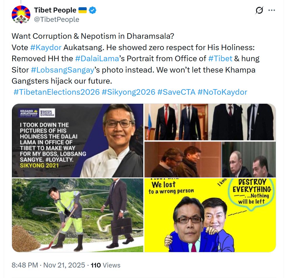nathansaul24's tweet photo. This is the truth of the matter.
#TibetanElections2026 #Sikyong2026 #NoToKaydor https://t.co/S67cMr2uop