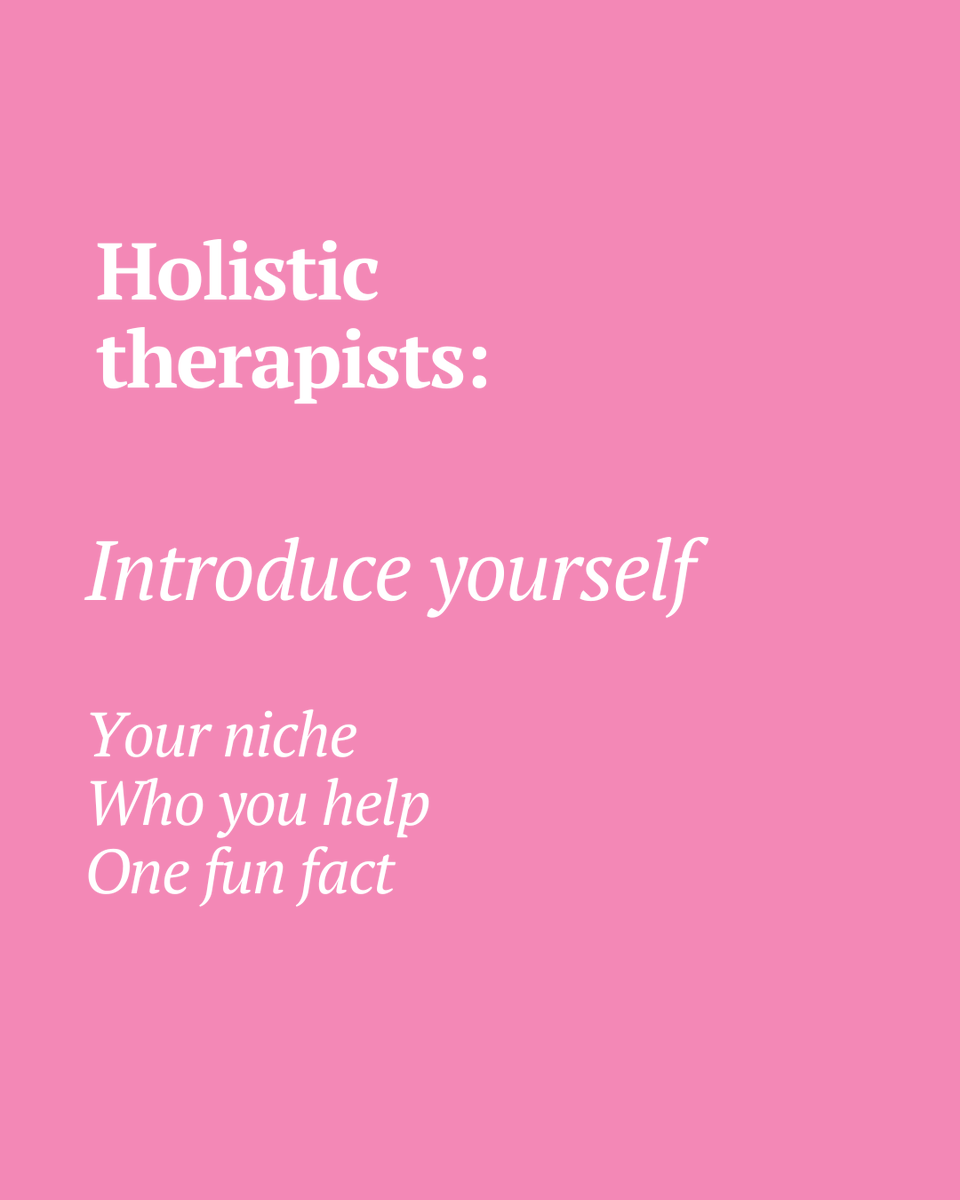 Therapy_UK's tweet image. 👋 Let’s get to know each other!

Holistic and complementary therapists, in the comments – introduce yourself:

• Your niche
• Who you help
• One fun fact

#Holistic #HolisticTherapies #HappifulFamily