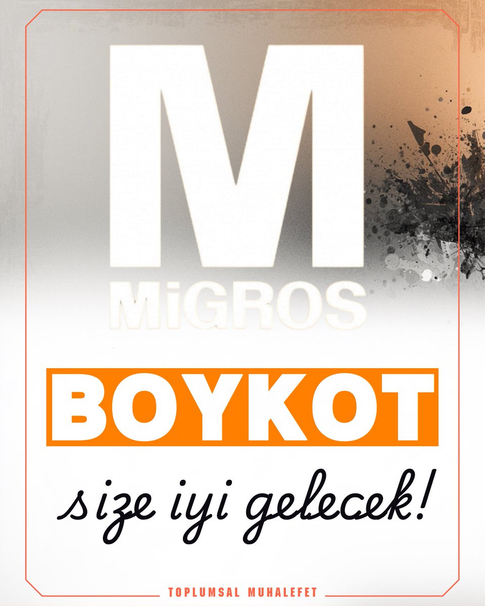 enserden's tweet image. @migrosboykot