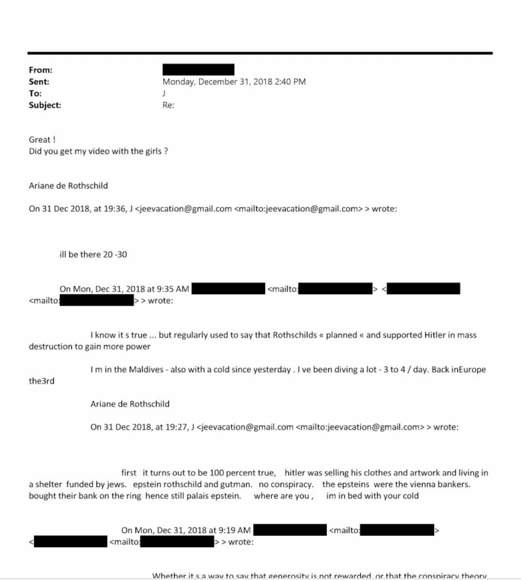 camille_moscow's tweet image. LES ROTHSCHILD ONT CRÉÉ HITLER ?
🇺🇸 Ariane de Rothschild (banquière française, PDG Edmond de Rothschild,) a confié à Epstein que sa famille a soutenu et planifié la politique de destruction massive d’Hitler pour accroître leur pouvoir absolu.

Elle lui demande ensuite : « As-tu…