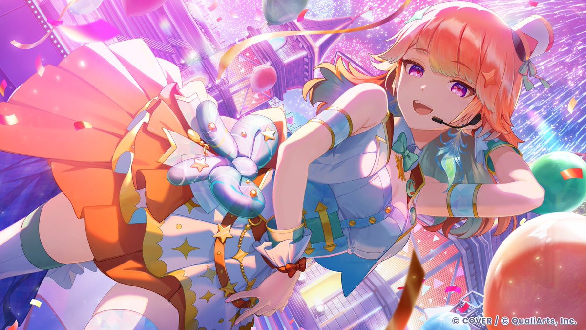 ◥◣ First Card Illustration Reveal #2  🎉◢◤

Introducing the illustration of <a href="/takanashikiara/">Takanashi Kiara CONCERT 27&28 MARCH@THE WILTERN LA</a> from Myth🐔
This illustration features her shining on stage in her game original live outfit

Card illustrations of other talents will be revealed soon🙌
Be sure to check it out✨