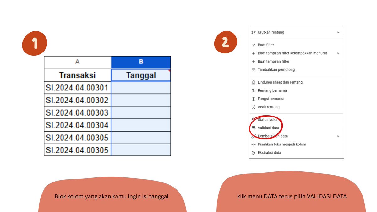 americanona02's tweet image. Stop buang waktu buat ngetik "01-01-2026" manual di spreadsheet. Udah ada fitur klik-klik aja biar hidup lebih tenang. 🧘‍♂️. Cukup pilih Data &amp;gt; Data Validation &amp;gt; Is valid date. Langsungg muncul dehhh 😍 #SpreadsheetHacks
