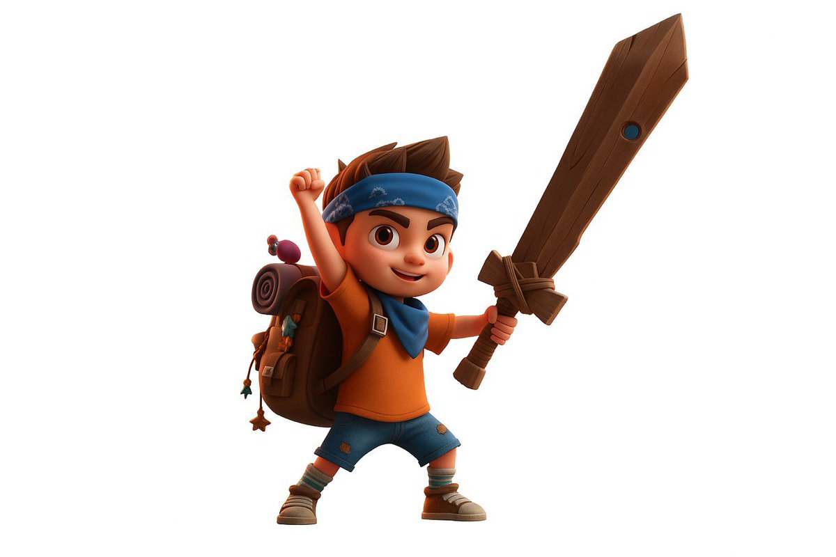 AlexeyBorzykh's tweet photo. Meet the "aBoy" character. Fearless unstoppable kid with his wooden sword.
#indiedev #gamecharacter #aboy #indiegame #characterart https://t.co/uqDucHU6Mp