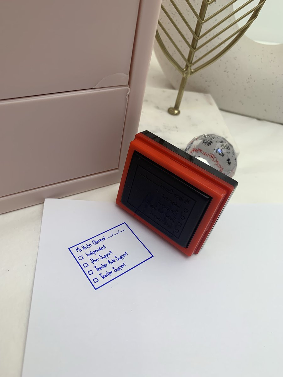 Clear feedback. Zero guesswork ✔️
This checklist stamp makes marking faster, clearer, and more consistent — so students know exactly what level of support they used and what’s next.

Perfect for teachers, support staff and educators who want to give timely and meaningful feedback