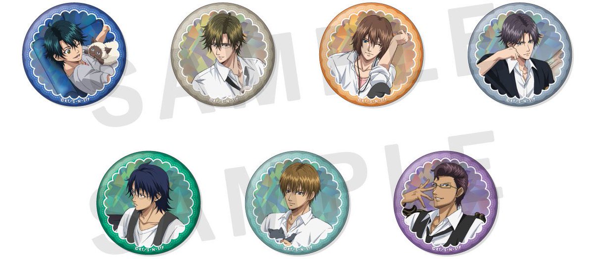 交換 譲渡】新テニスの王子様 テニプリ ホログラム缶バッジ 王子様達の