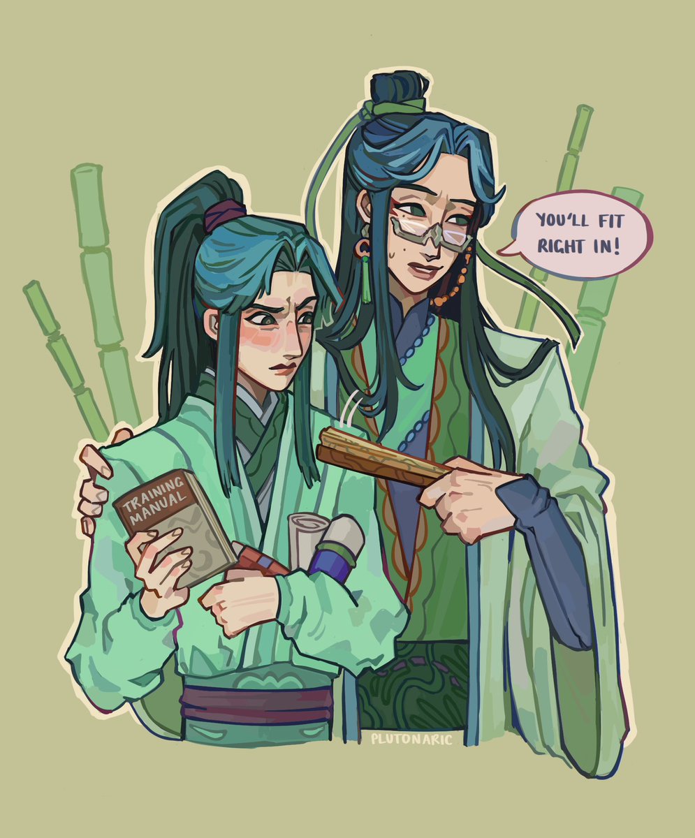 plutonaric's tweet photo. where SY is instead tasked with being a good shixiong to SJ #jiuyuan #svsss https://t.co/DiAqMPsT2a
