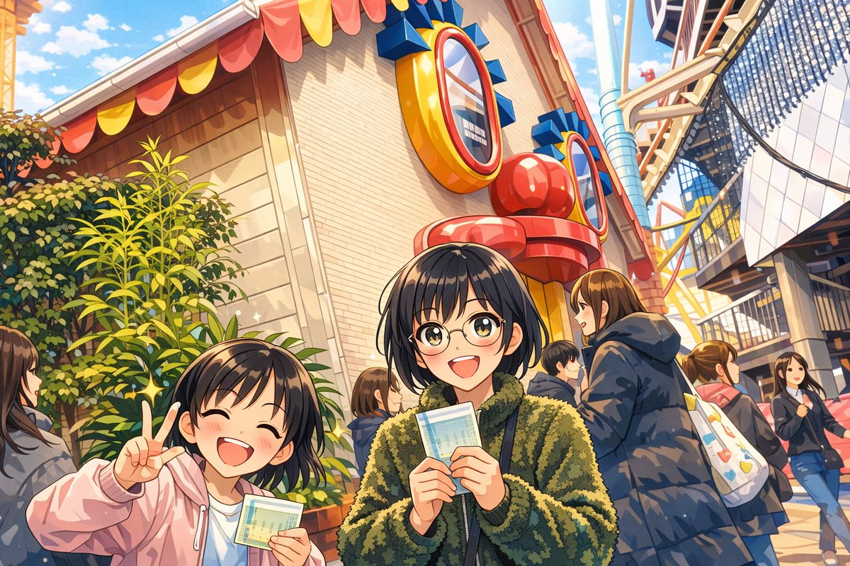 長女(10)が「Why!?プログラミングで見たことある！」と大はしゃぎのビックリハウス。どちらかというと79年前から稼働している事実にビックリです。 #浅草花やしき #Whyプログラミング #scratch #AIart