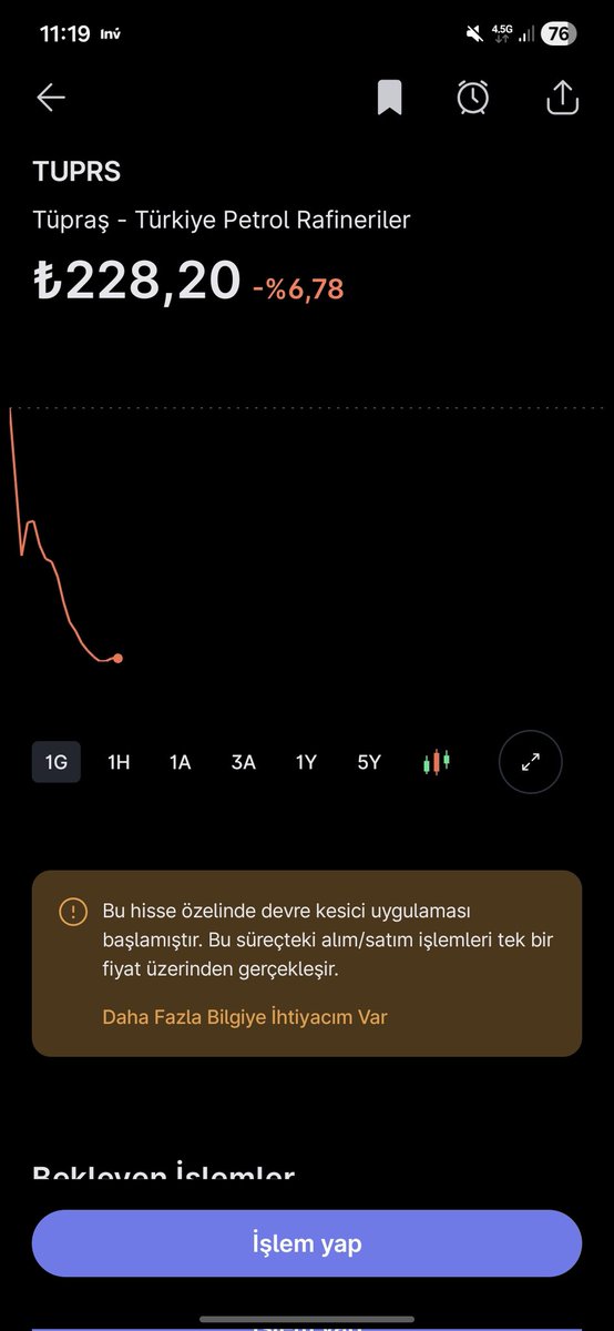 Koca #TUPRS a devre kestirdiler. Bravi #Borsa #Borsaistanbul