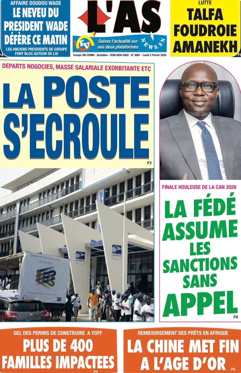 Mo_Njaay's tweet photo. #Sénégal,#EnquêteSn,#LasQuotidien,#LeQuotidienSn,#SourceA https://t.co/Ho69YaftR3