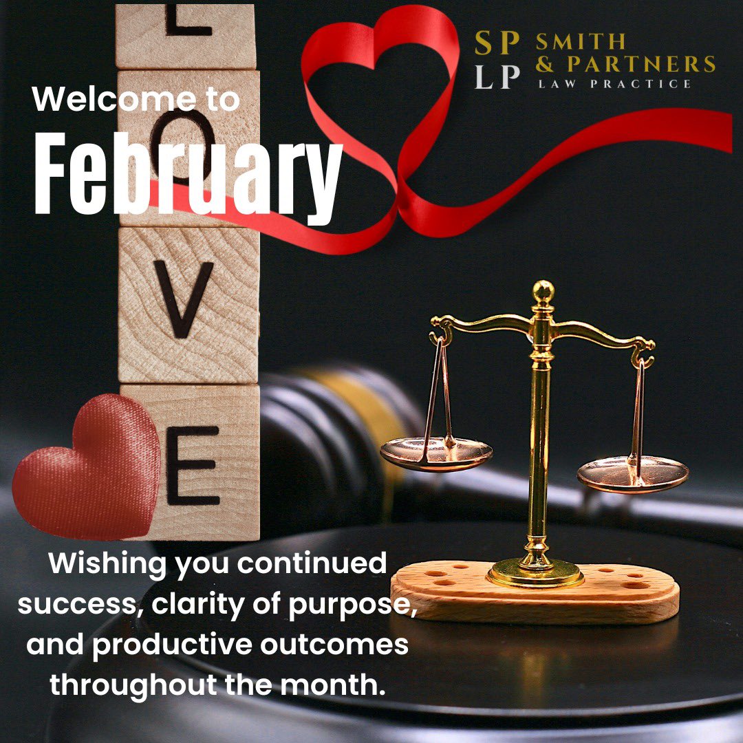 splp_law's tweet photo. Happy New Month!
As we step into February, Smith &amp; Partners LP wishes you a month filled with progress, clarity, and well-earned success.

May this new month bring fresh opportunities, sound decisions, and favourable outcomes in all your personal and professional endeavours. https://t.co/WKtniweTHL