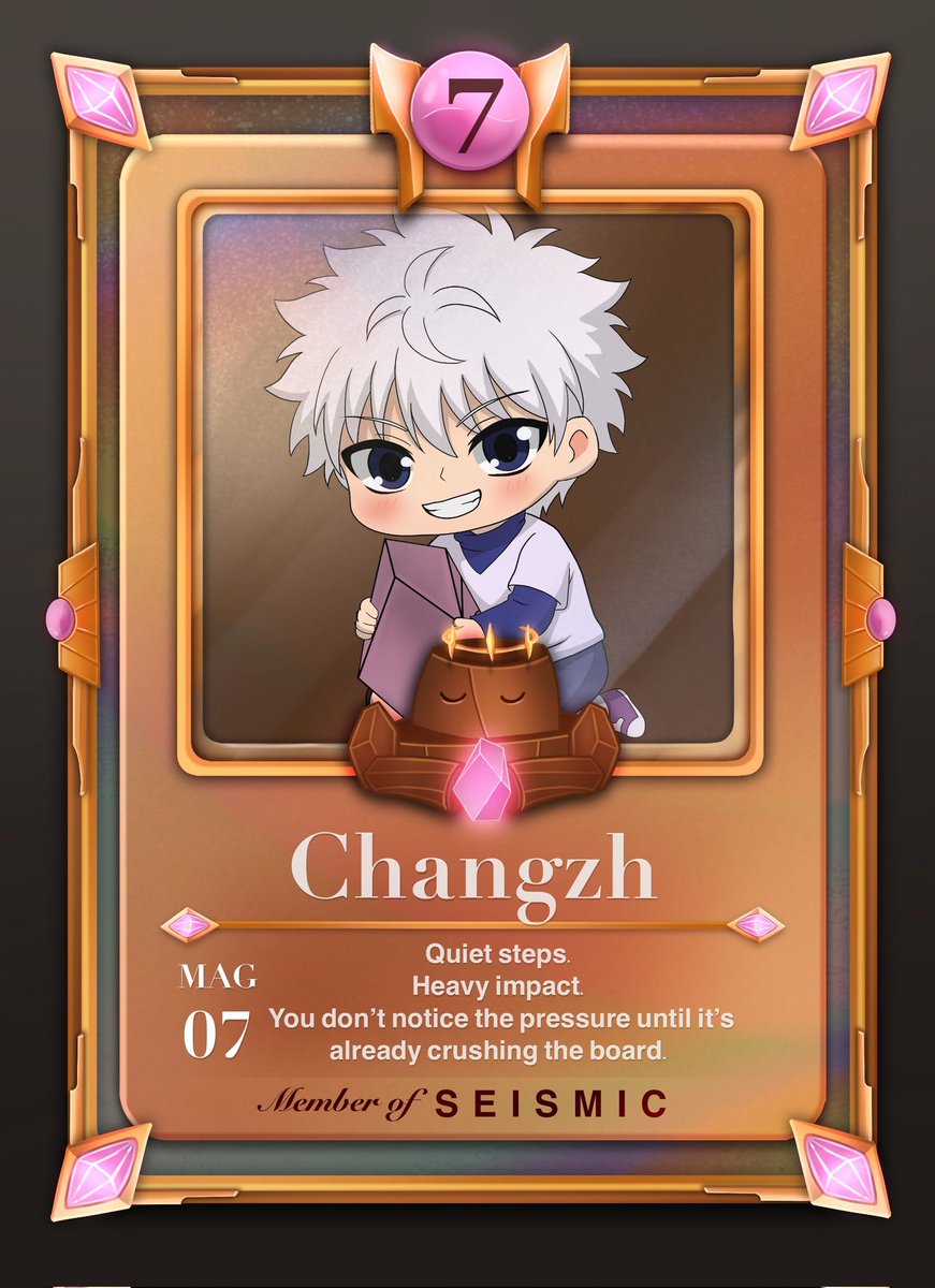 Another card created by the community, reflecting the quiet depth of creativity within Seismic. Each detail shows how members express their ideas in their own way, reminding me that this community grows through imagination, patience, and genuine effort.

Big thanks to <a href="/Pein1911/">Pein ♦️</a>