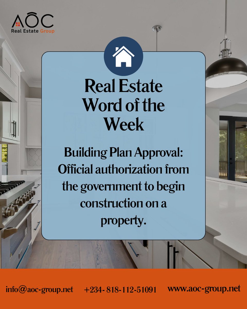aocregroup's tweet image. Happy New Week!
Before you lay the first block, get your Building Plan Approval. It’s the law, and your protection.

#RealEstateNigeria #BuildingApproval #WordOfTheWeek #ConstructionTips #PropertyDevelopment #SecureInvestment