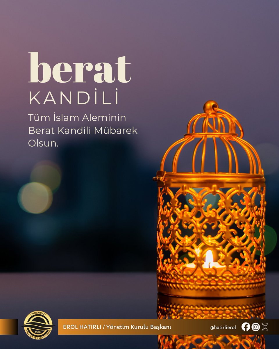 Berat Kandili Mübarek Olsun. #BeratKandili