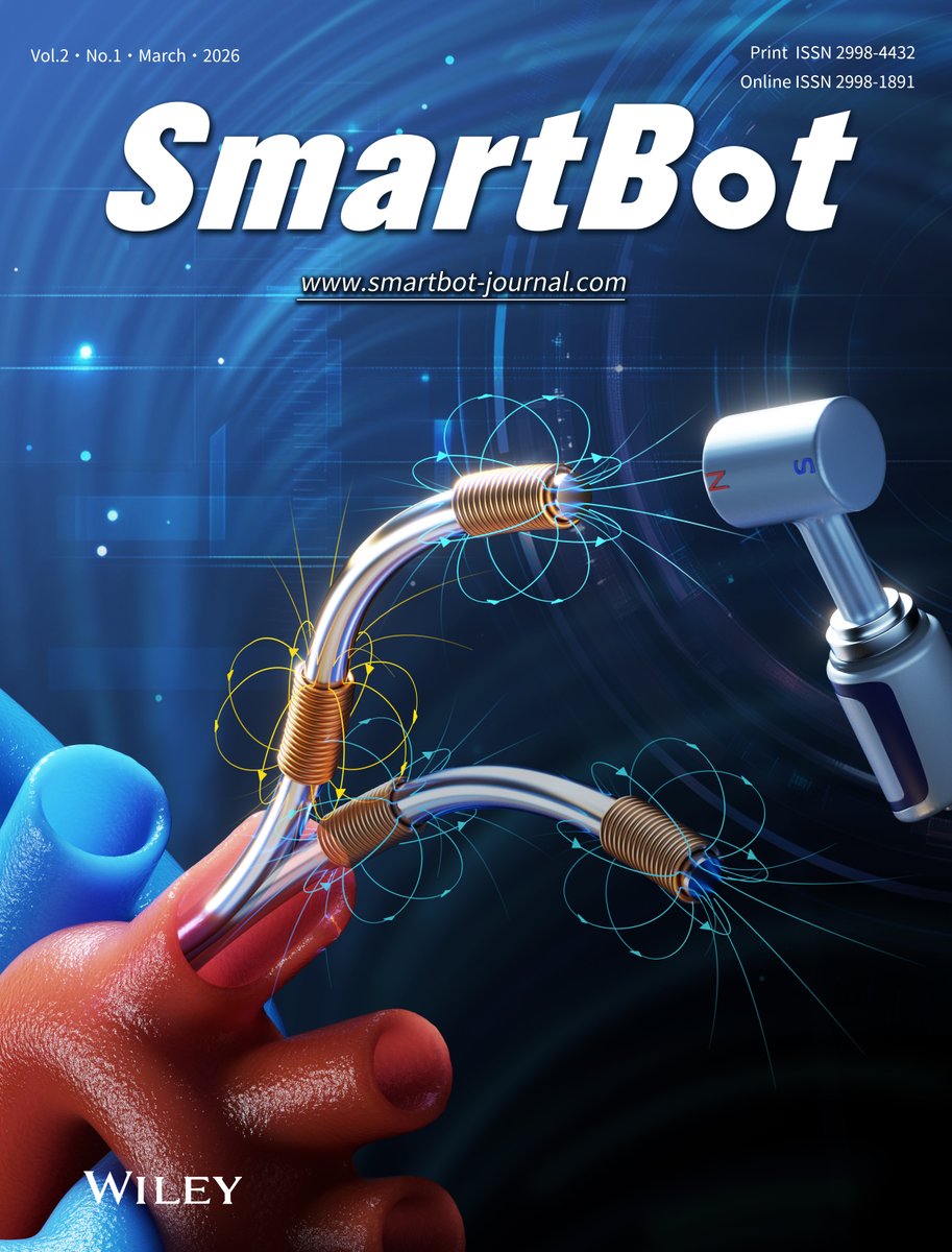 SmartBot_JN's tweet photo. #SmartBot #Robotics #Journal #ArtificialIntelligence
RESEARCH ARTICLE: Design and Control of a Dual-Coil Magnetic Guidewire for Smooth and Adaptive Curvature Steering in Vascular Intervention
Link:https://t.co/f7dw3eiEOI https://t.co/6pPNqtJjtC