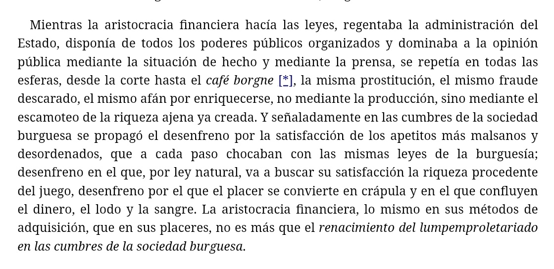 _Popins's tweet image. Karl Marx en 1850 hablando sobre la isla Epstein, en su texto La lucha de clases en Francia. El enésimo os lo dije del barbudo de Tréveris: