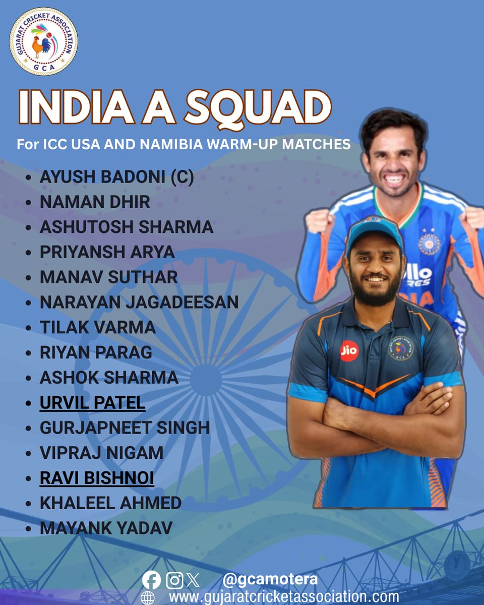 Gujarat Cricket Association (Official) tweet media