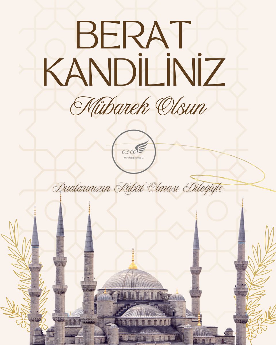 Berat Kandili'nin; milletimize ve tüm İslam âlemine hayırlar getirmesini diliyoruz. Bu mübarek gecenin; birlik ve beraberliğimizi güçlendirmesini, gönüllerimize huzur, hayatlarımıza bereket getirmesini temenni ediyoruz.