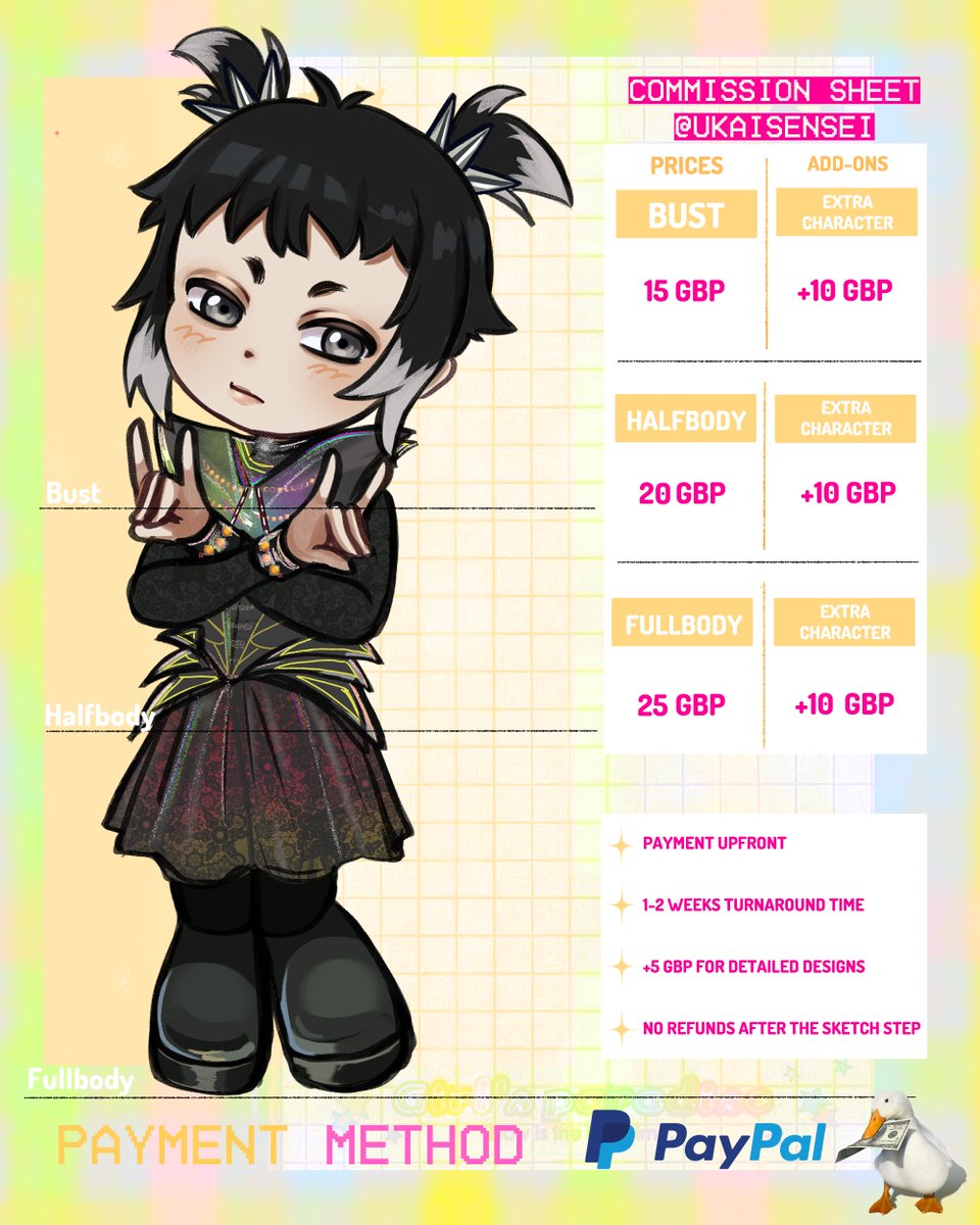 🧇COMMISSIONS OPEN🥞

TERMS OF SERVICE: docs.google.com/document/d/1fb…

RT'S ARE APPRECIATED 🙌💫
DM FOR MORE INFO AND IF INTERESTED

#Splatoon #commissionsopen #CommissionSheet