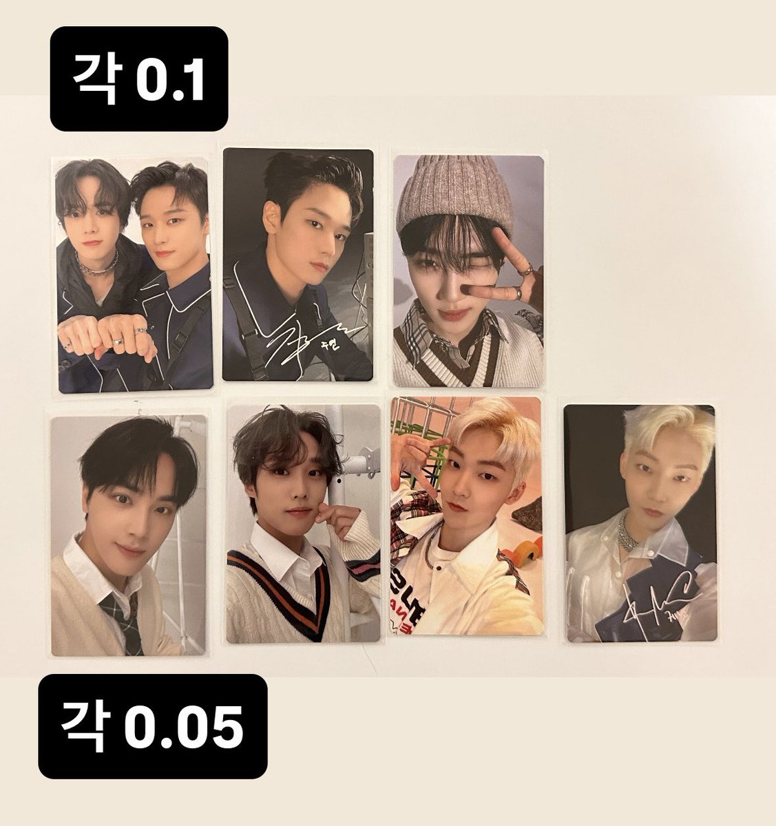 im_qnd's tweet photo. 더보이즈 영훈 주연 뉴 주학년 제이콥 케빈
포카 포토카드 양도
각 0.1(윗줄), 각 0.05(아랫줄) // 3장 이상만 판매
(하자 민감하신분은 알아서 피해주세요 ㅠㅠ)
끼택 반택 일택 다 가능
디엠 주세요

더보이즈 theboyz 주연 영훈 뉴 찬희 주학년 제이콥 케빈 https://t.co/tDLSKfKNkJ