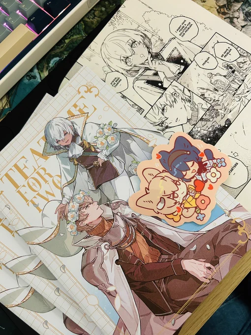 Its a little late to show but i made a strohl x will doujinshi… unrelated to the comic, i also made a small free sticker to distribute !