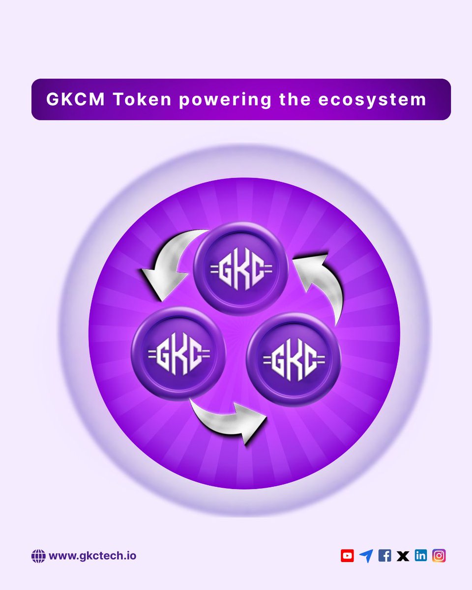 Gkctechio's tweet image. GKCM Token at the core of the ecosystem.
Utility-driven. Future-ready. ⚡

#gkcm 
#gkcmtoken 
#blockchainbase 
#cryptoecosystem 
#web3 
#DigitalAssets
#utilitytoken 
#futureoffinance 
#cryptoinnovation 
#gkctech