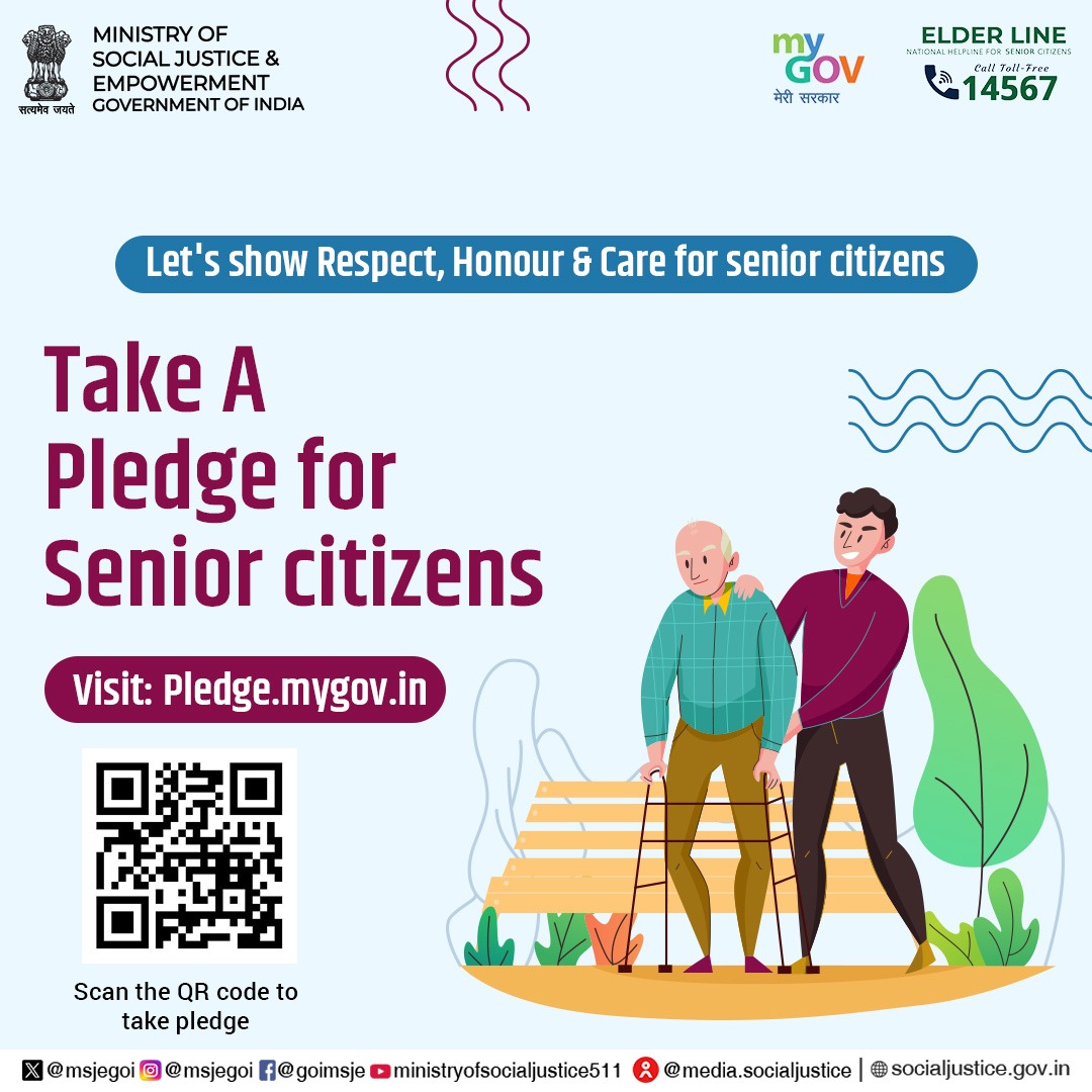 MSJEGOI's tweet image. Show respect, care, and support for our senior citizens—take the pledge today and make a difference. 

Need help? Call the Elder Line at 14567.

#SeniorCitizens