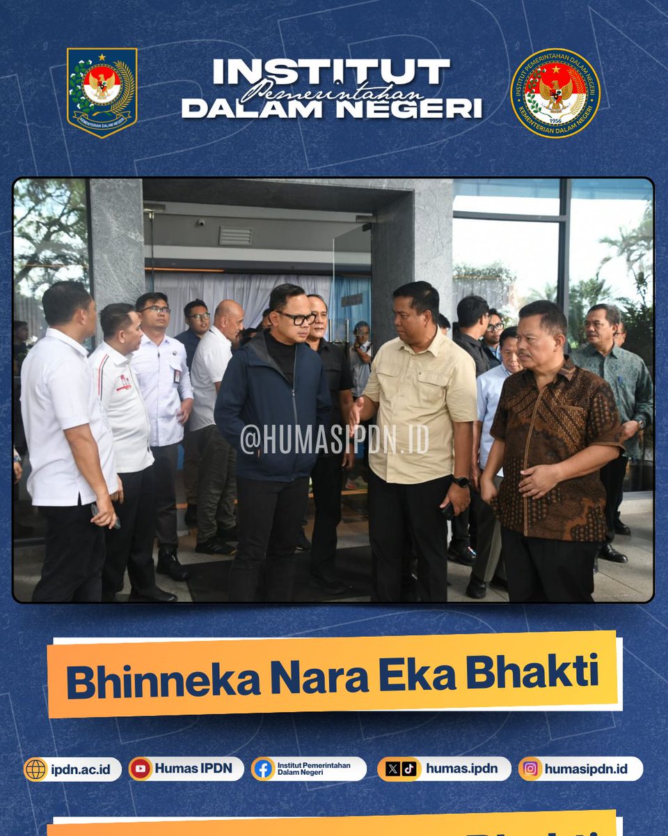 HumasIpdn's tweet photo. Minggu (01/02/2026) Rektor IPDN pastikan kesiapan civitas akademika IPDN khususnya praja IPDN yang turut serta berkontribusi dalam pelaksanaan Rakornas Pemerintah Pusat dan Daerah Tahun 2026 di Sentul Bogor.
#praja #ipdn #rakornas2026 #menujuindonesiaemas2045 https://t.co/VQbvzHhZkG