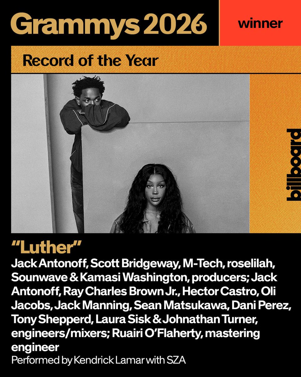 ⚡️#グラミー賞☆速報⚡️ 第68回グラミー賞にて、ケンドリック