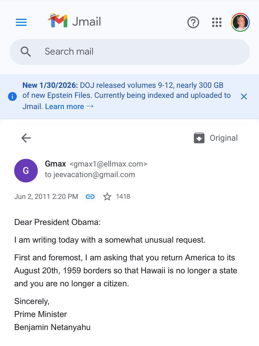 Berkas Epstein bisa dilihat seenak Gmail,  Gdrive, Galeri Foto, dan Spotify

Ini linknya
jmail.world