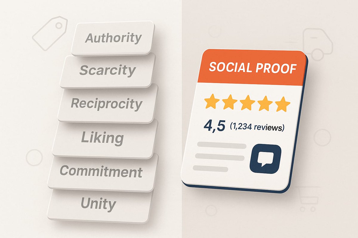 Cialdini’s principles in ecommerce — real, practical examples.

Part 1: Social Proof (how to build trust + reduce uncertainty)

magenable.com.au/marketing/cial…