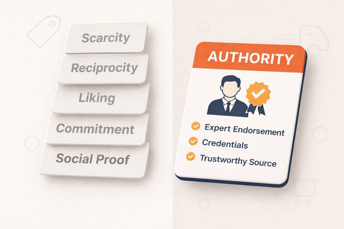 Part 2: Authority (experts, certifications, research, endorsements)
magenable.com.au/marketing/cial…

We’re turning the full Cialdini playbook into practical ecommerce patterns. More parts coming soon—follow us to get the next principle in your feed.