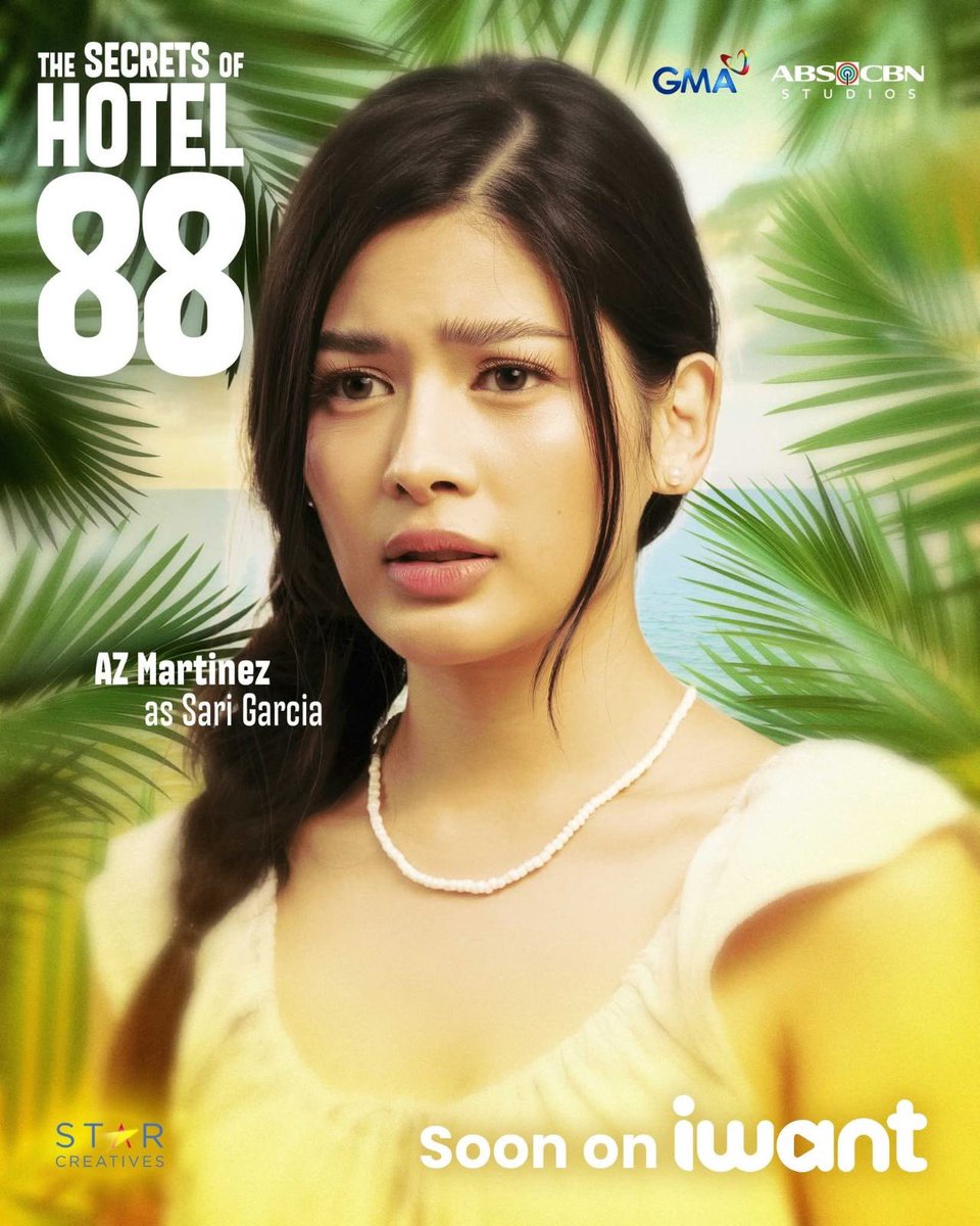 ABSCBNpr's tweet photo. The pretty girl from another island. Ano ang magdadala sa kanya sa Hotel 88?

Sinamantala, saksi o sangkot?

Malapit niyo nang makilala si AZ MARTINEZ bilang Sari Garcia sa #TheSecretsofHotel88!

Soon on iWant! https://t.co/sujIyHiI8f