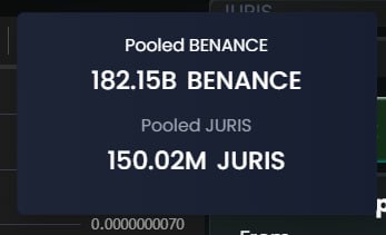 cxbenance's tweet image. $JURIS keeps sending by expanding to multiple CEXs.
We try to shows the same commitment through DAO governance: 
buyback, farming programs &amp;amp; nearly 150M+ JURIS in our liquidity.

It's not always about numbers. It’s about consistency  something rare in our crypto world. 
#LUNC