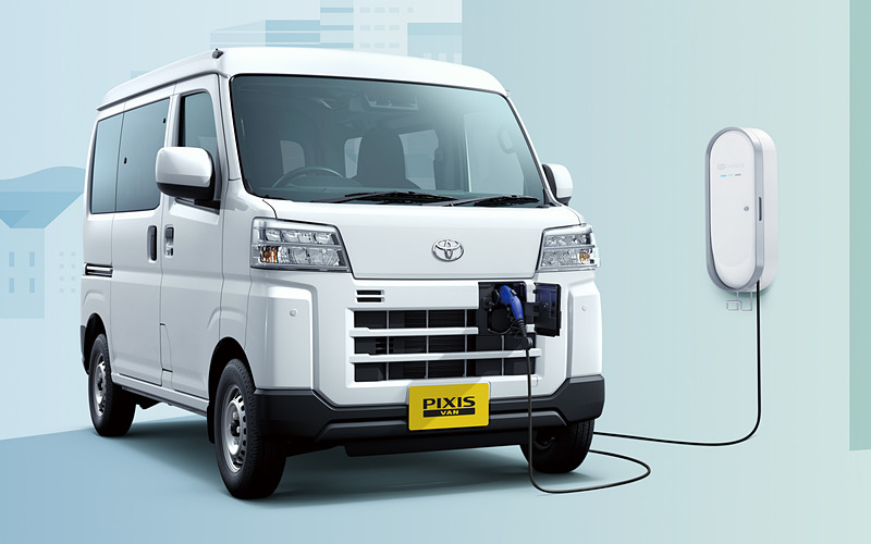 car_watch's tweet photo. トヨタ、軽商用車「ピクシス バン」にバッテリEVモデル追加 航続距離257km実現と蓄電池として活用できるV2H標準装備 https://t.co/8Cy2h1qwiG #PIXIS #トヨタ #ピクシス https://t.co/4d1O29jUqC