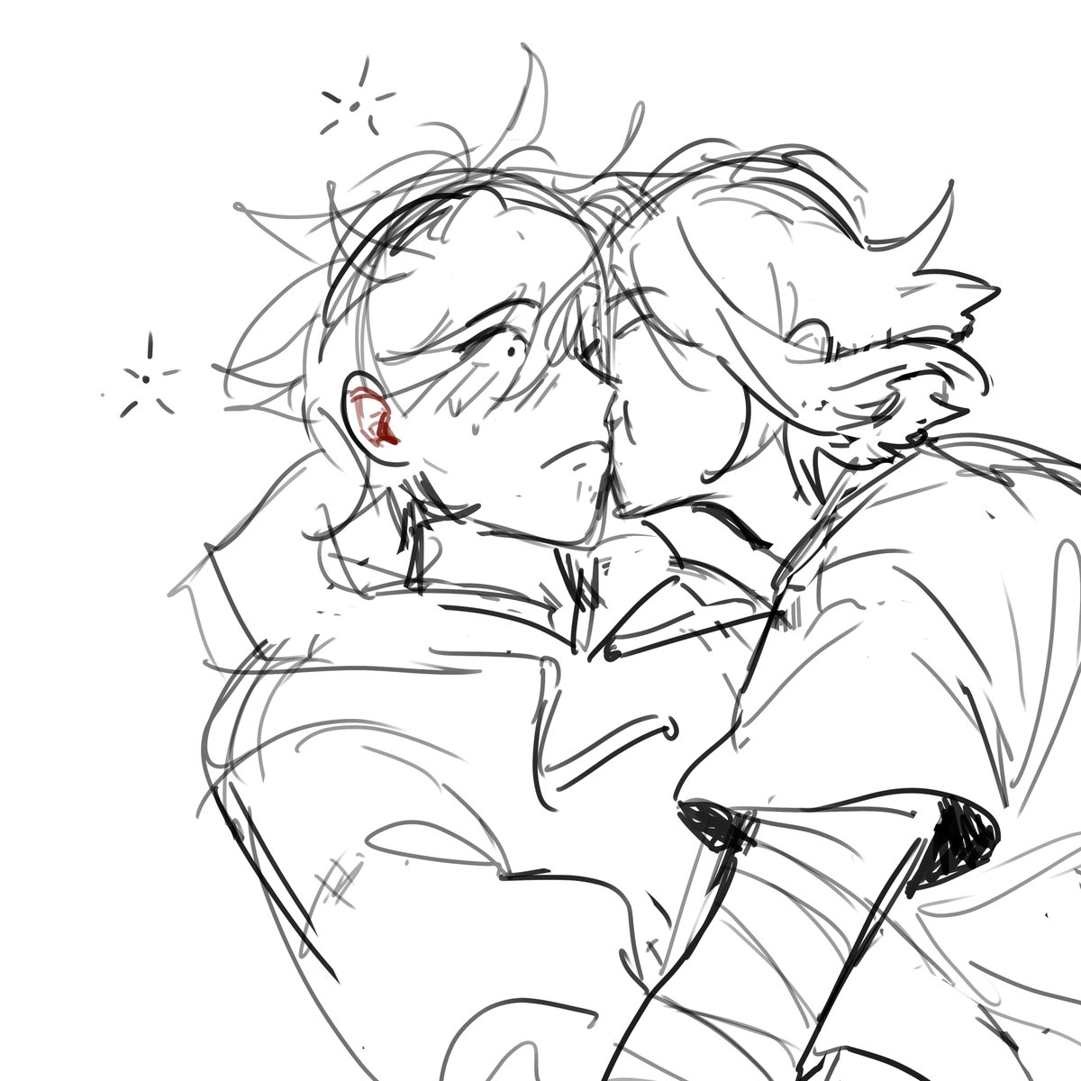 kinaurg's tweet photo. I realize don't draw people kissing often. 
#oc #originalcharacter https://t.co/IO0etAHtfa