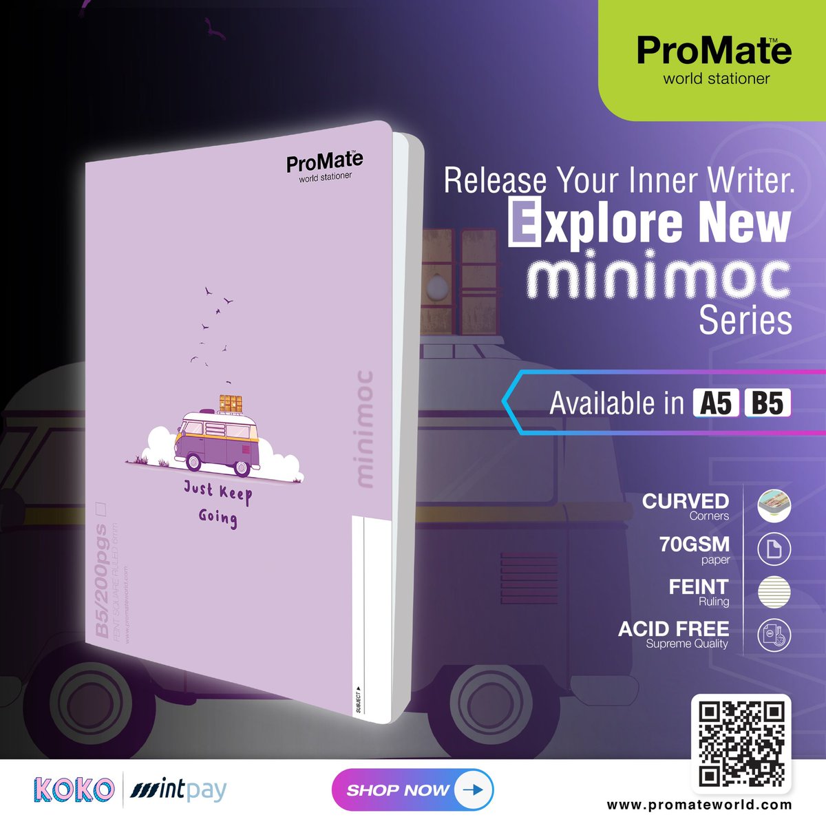 ProMateWorld's tweet image. 𝔼𝕩𝕡𝕝𝕠𝕣𝕖 𝕥𝕙𝕖 𝕒𝕝𝕝 𝕟𝕖𝕨 𝕙𝕚𝕘𝕙-𝕢𝕦𝕒𝕝𝕚𝕥𝕪 𝕖𝕩𝕖𝕣𝕔𝕚𝕤𝕖 𝕓𝕠𝕠𝕜𝕤 𝕤𝕖𝕣𝕚𝕖𝕤 𝕗𝕠𝕣 𝕤𝕔𝕙𝕠𝕠𝕝…

#ProMate #promate #minimoc #stationery #education #exercisebooks #school #schoolsupplies