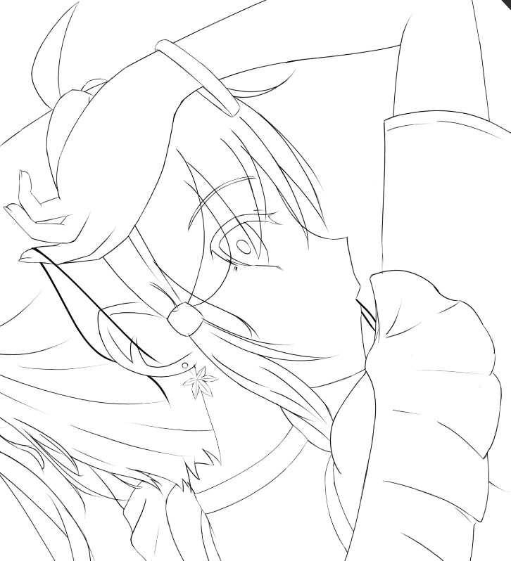 #一次創作 
線画終了
色塗りに入ります